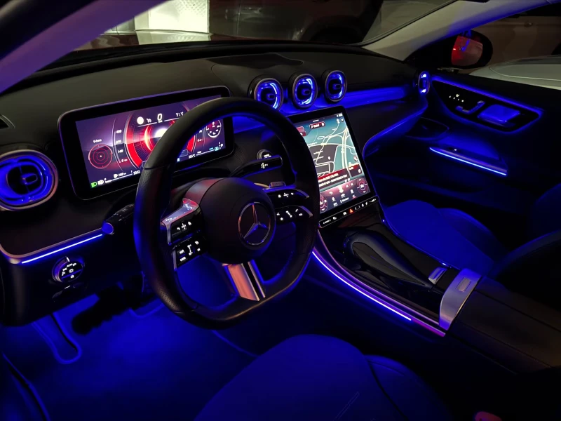 Mercedes-Benz C 300 AMG-SPORTP./275HP/CARPLAY/MEMO/DESIGNO/CAM/690f, снимка 9 - Автомобили и джипове - 51580900