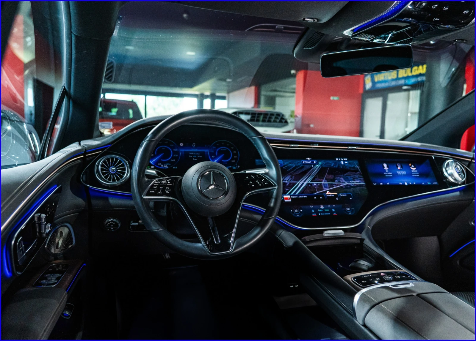 Mercedes-Benz EQS 450+ ГАРАНЦИЯ * Hyperscreen* Burmester* Airmatic, снимка 12 - Автомобили и джипове - 55593989