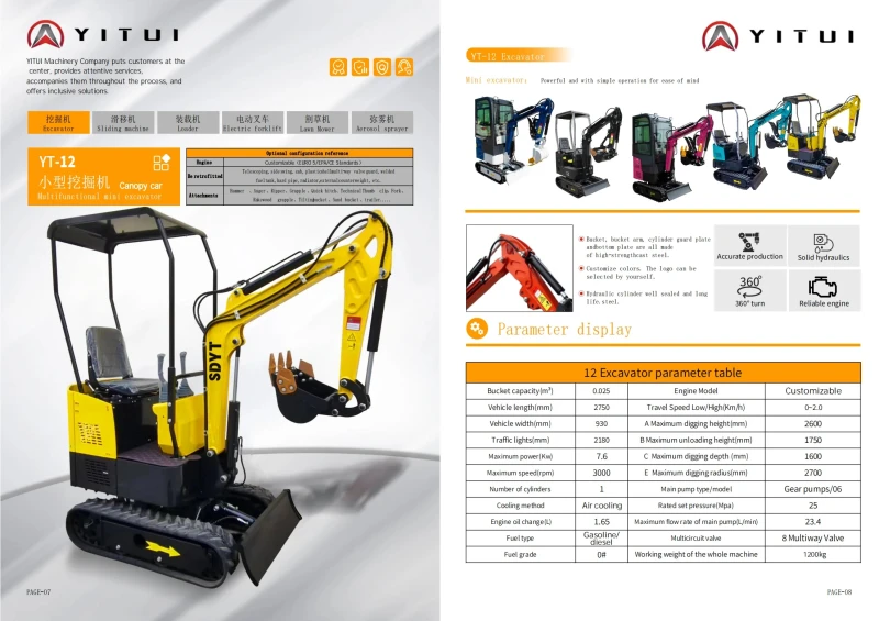 Багер Друга марка  YT-1.2, снимка 8 - Индустриална техника - 52821751
