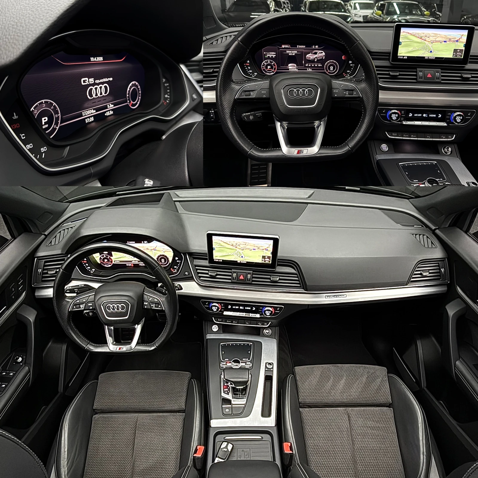Audi Q5 3.0 TDI S LINE MATRIX B&O HUD KEYLESS ПЕЧКА, снимка 6 - Автомобили и джипове - 54391452