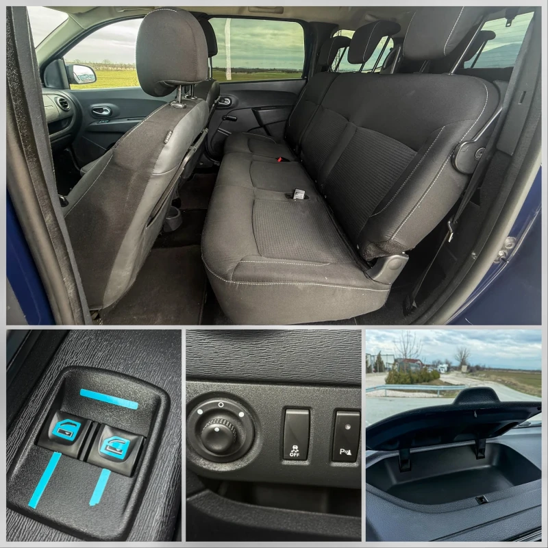 Dacia Lodgy 1.6::7 МЕСТА::ФАБРИЧНА ГАЗ::EURO6, снимка 11 - Автомобили и джипове - 53520945