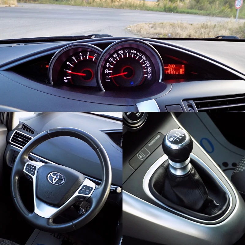 Toyota Verso 1.6D-4D/ПАНОРАМА/КАМЕРА/100% РЕАЛНА/КАТО НОВА, снимка 12 - Автомобили и джипове - 55336913
