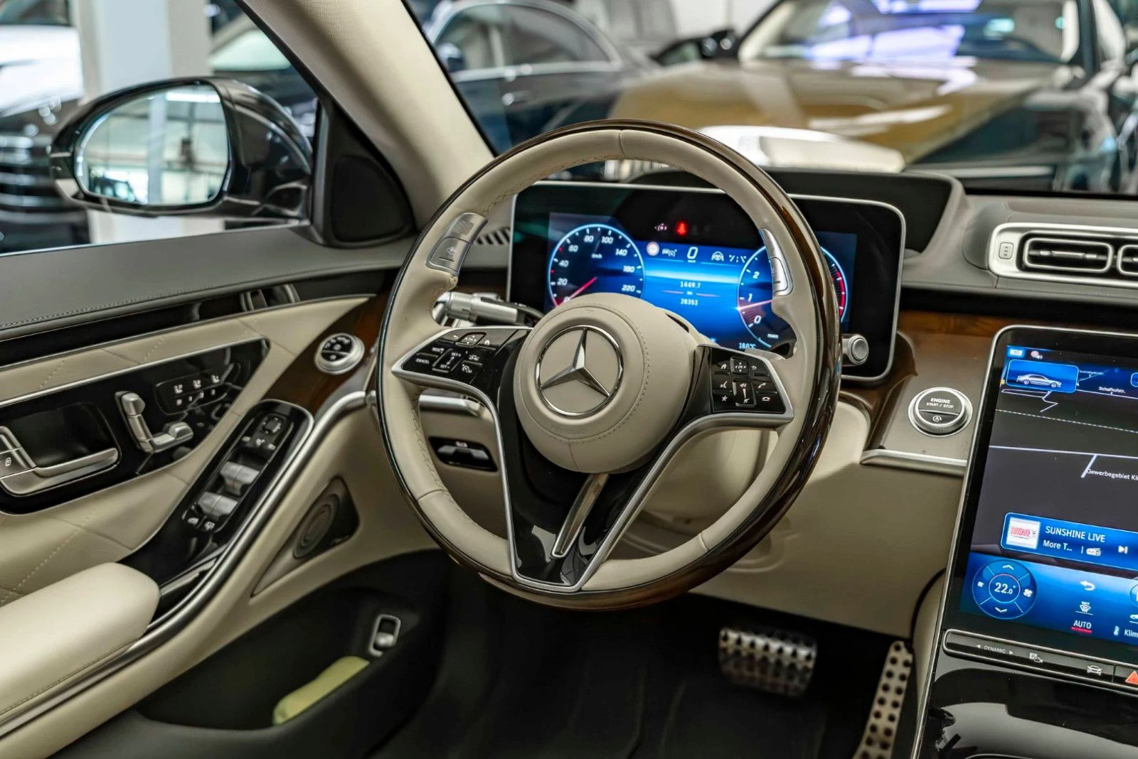 Mercedes-Benz S 450 4M AMG PANO HEAD UP NAVI 360 CAMERA  | Mobile.bg   11