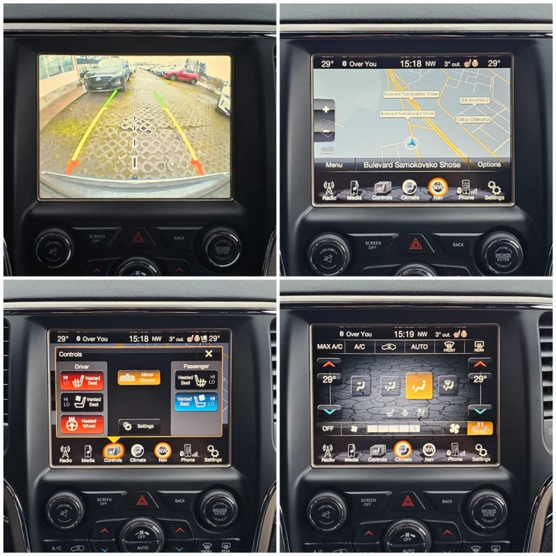 Jeep Grand cherokee 3.0 CRDI Overland 4x4 250к.с. Камера Панорама, снимка 16 - Автомобили и джипове - 52892784