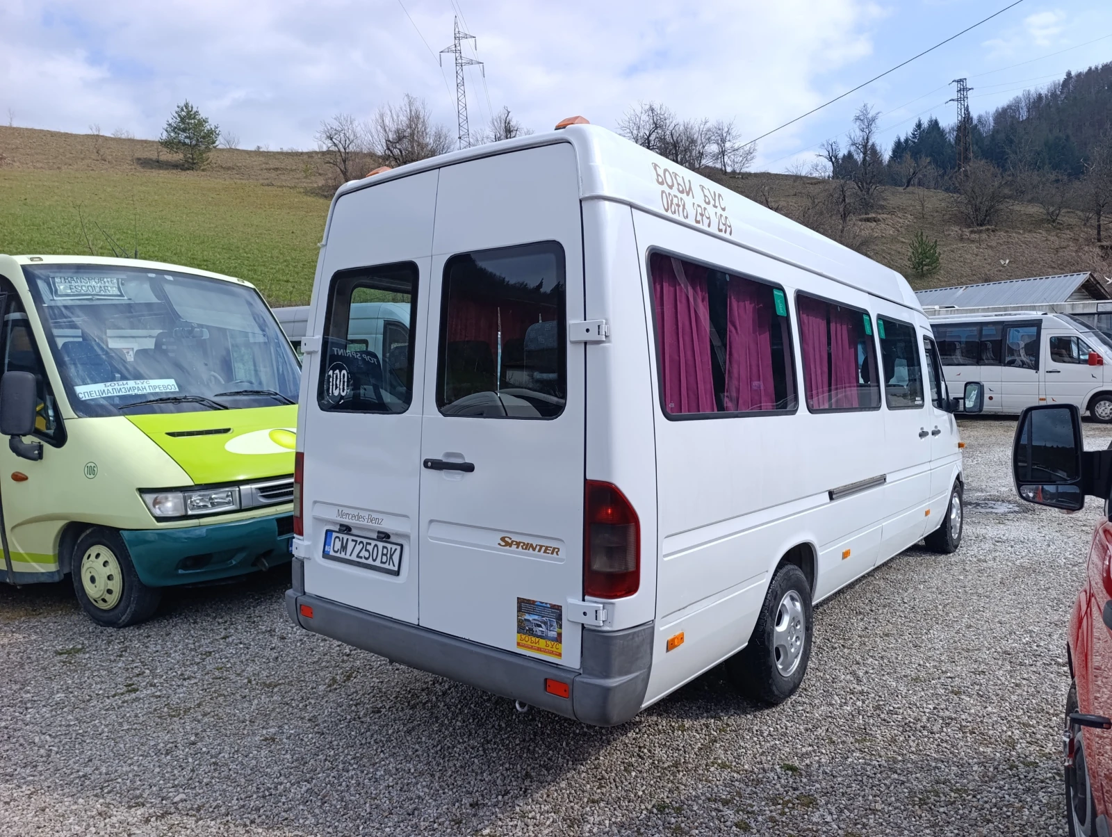 Mercedes-Benz Sprinter 313 19места, ПЕЧКА, АВТОМ.ВРАТА, 2005г., снимка 4 - Бусове и автобуси - 53880586