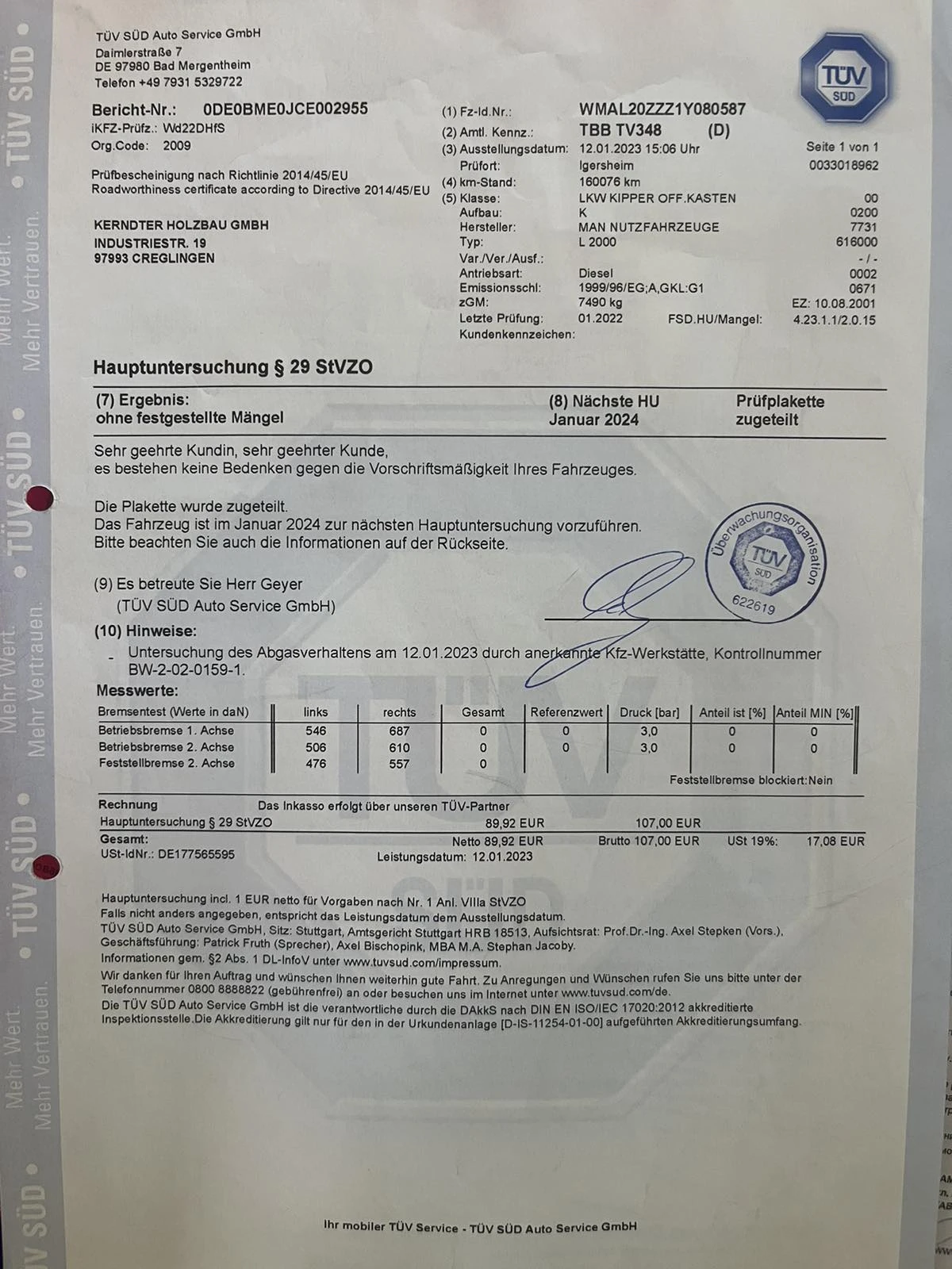 Man 8.180 САМОСВАЛ MEILLER KIPPER, снимка 15 - Камиони - 56657458