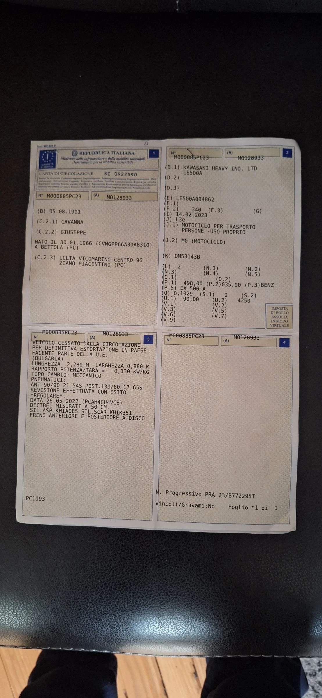 Kawasaki 500 KLE 500, снимка 6 - Мотоциклети и мототехника - 53902788