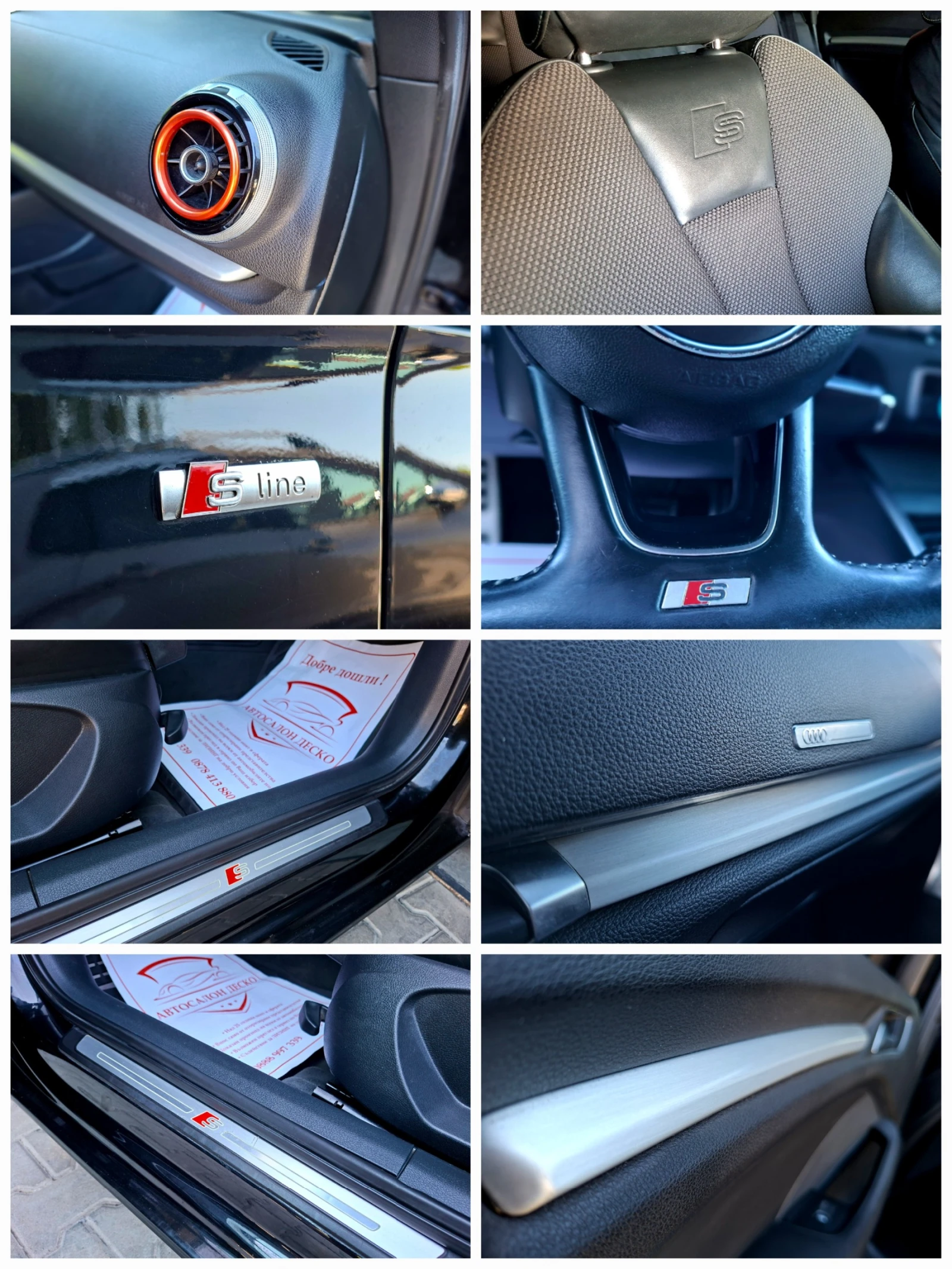 Audi A3 2.0TDI 6ск. F1 3xSline, снимка 12 - Автомобили и джипове - 55755244