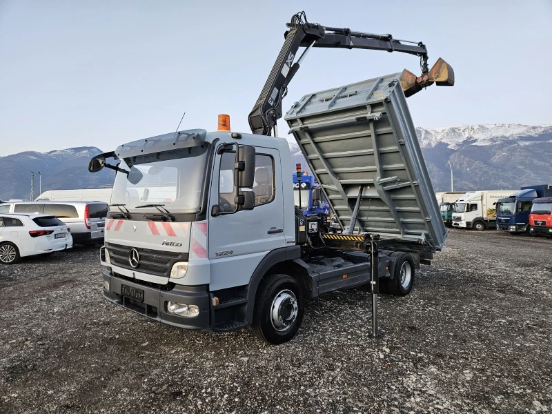 Mercedes-Benz Atego 1224, Самосвал, Кран HIAB 077, снимка 1 - Камиони - 48720065