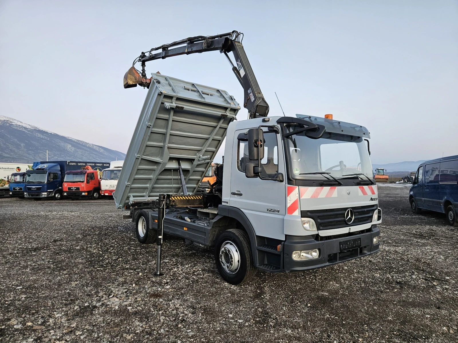 Mercedes-Benz Atego 1224, Самосвал, Кран HIAB 077 - изображение 7