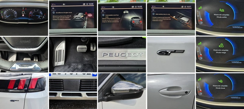 Peugeot 3008 2.0GT  HDI 180 kc. EAT6 PANORAMA, снимка 14 - Автомобили и джипове - 51129006