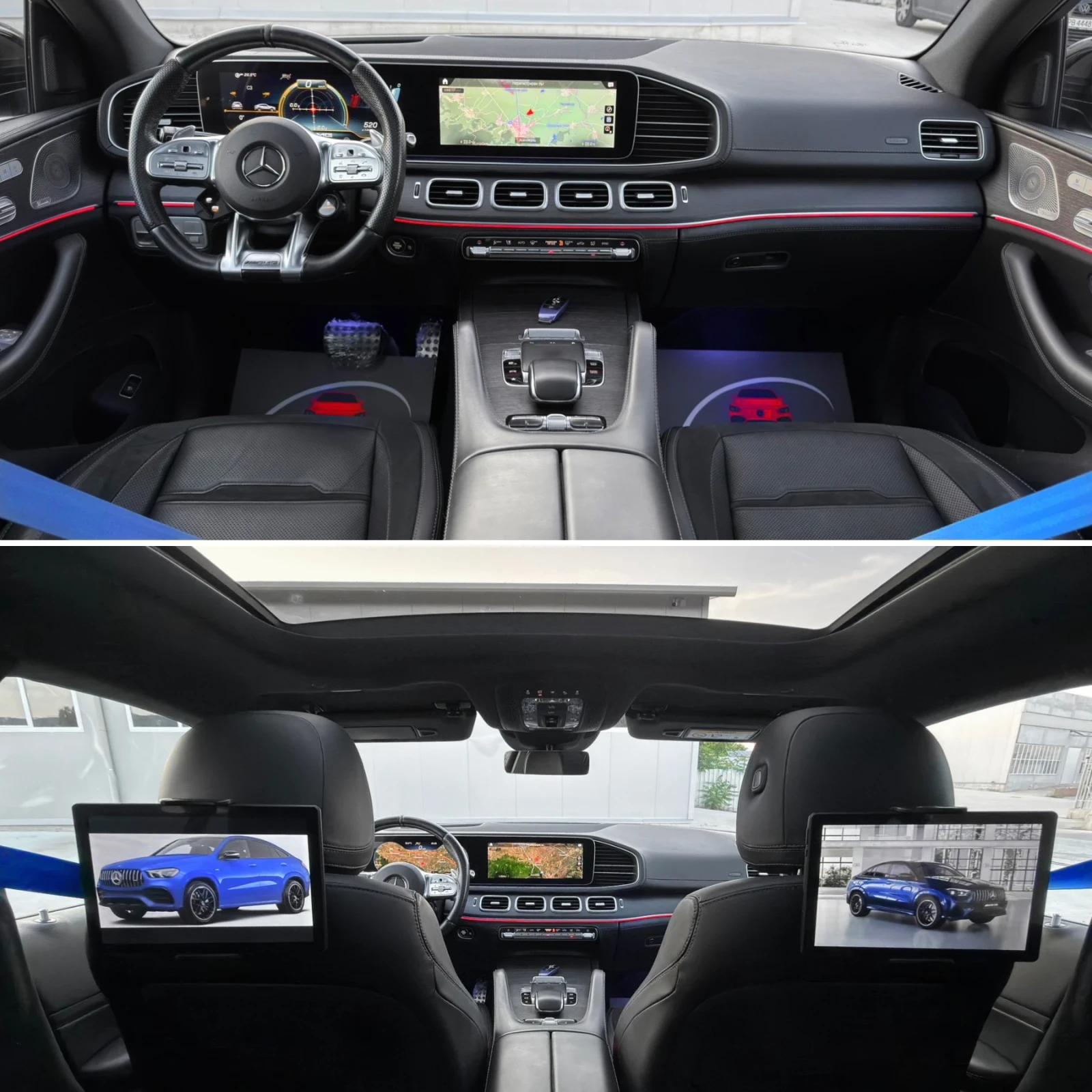 Mercedes-Benz GLE 53 4MATIC AMG/ COUPE/ 9G/ PANO/ 3xTV/ CARBON/ MAXTON, снимка 8 - Автомобили и джипове - 55243517