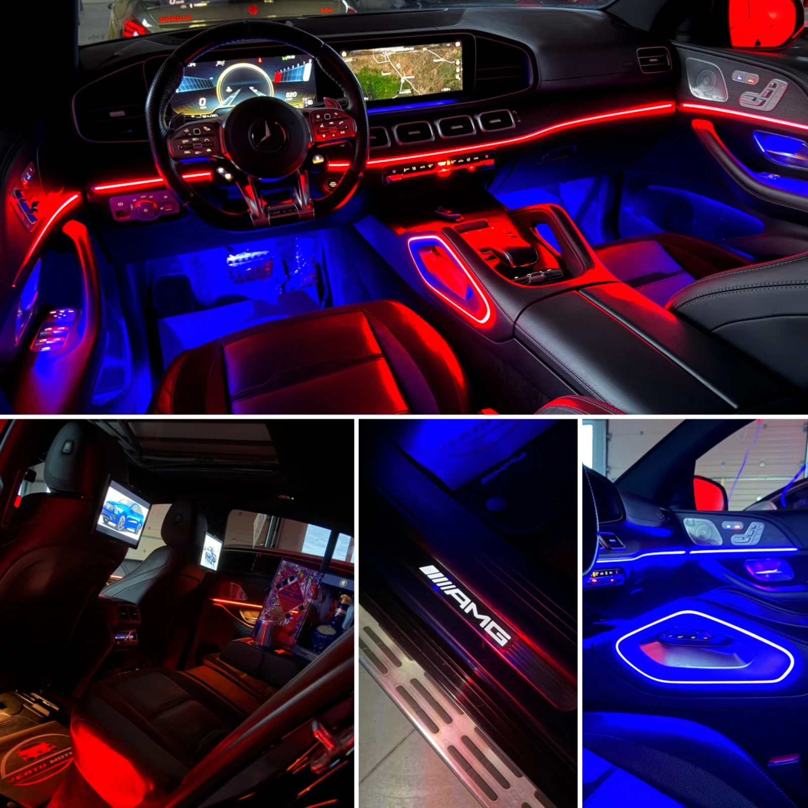 Mercedes-Benz GLE 53 4MATIC AMG/ COUPE/ 9G/ PANO/ 3xTV/ CARBON/ MAXTON, снимка 13 - Автомобили и джипове - 55243517