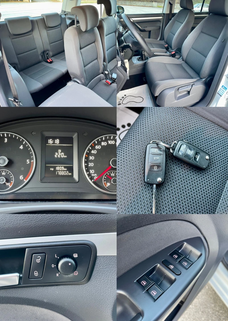 VW Touran TDI* 7Местен* Euro5* , снимка 15 - Автомобили и джипове - 48724929