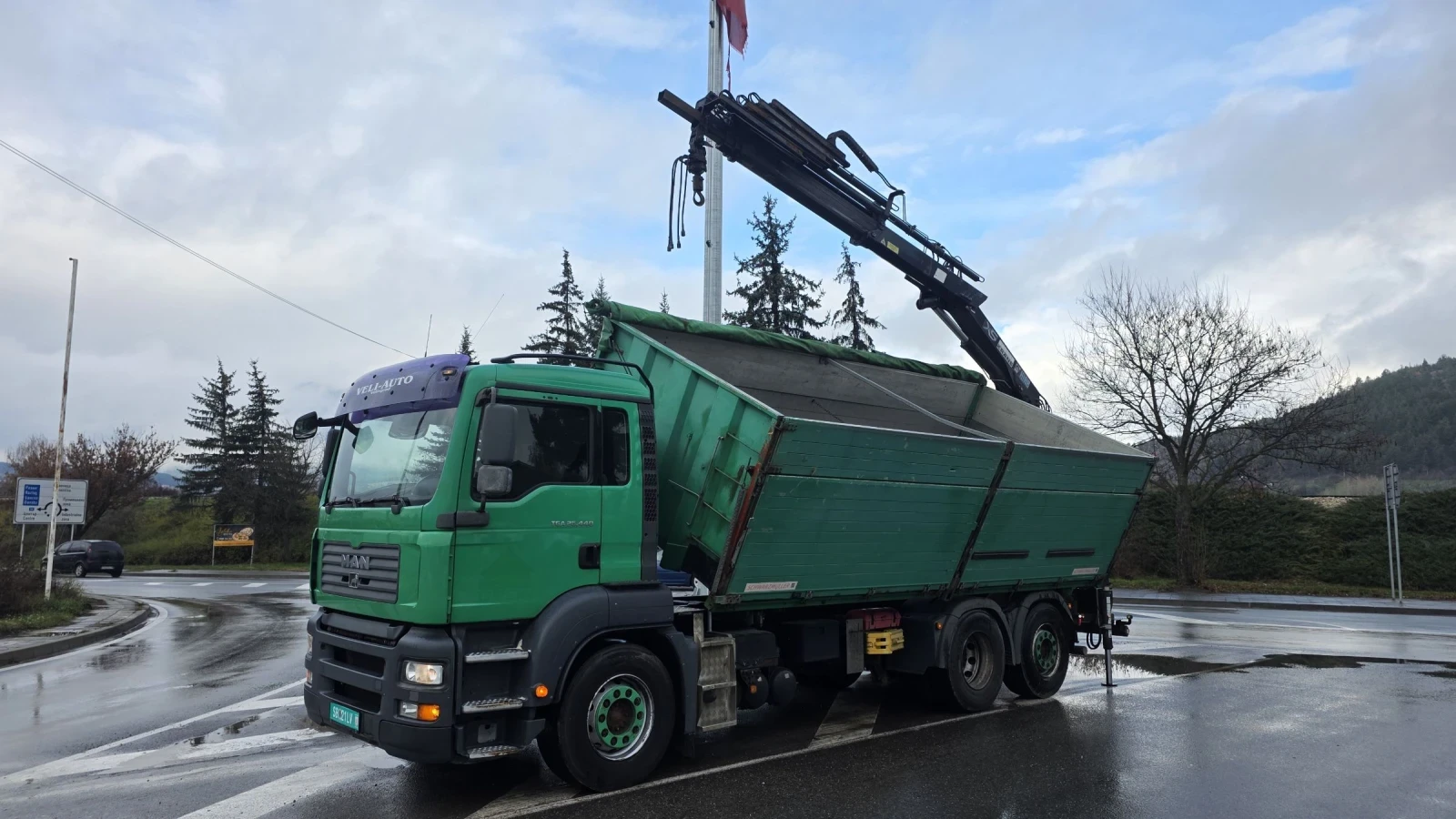 Man Tga 26 440 EURO 4 6X2 Кран HIAB 144 ES-4 HUDUO, снимка 1