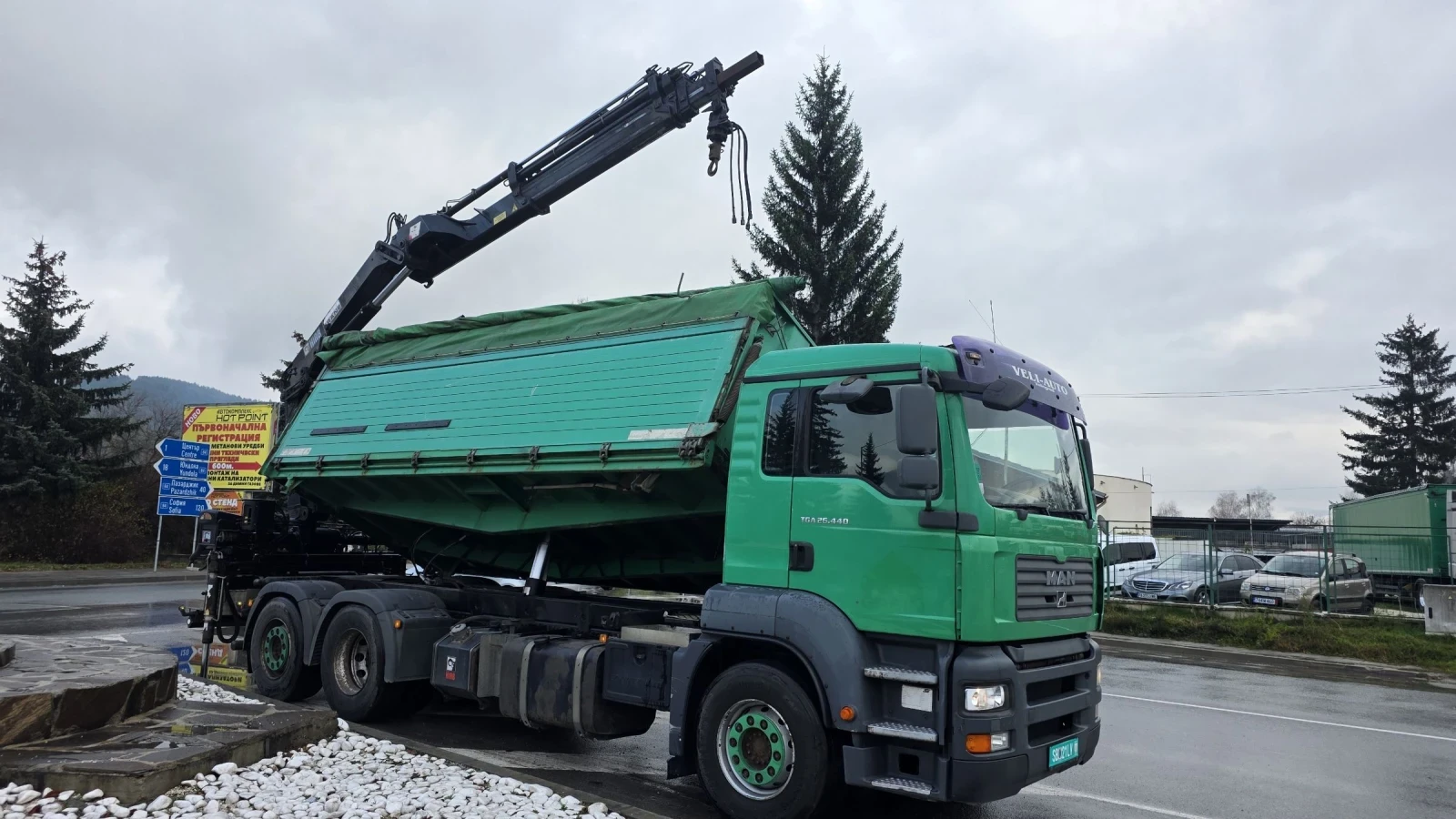 Man Tga 26 440 EURO 4 6X2 Кран HIAB 144 ES-4 HUDUO - изображение 2