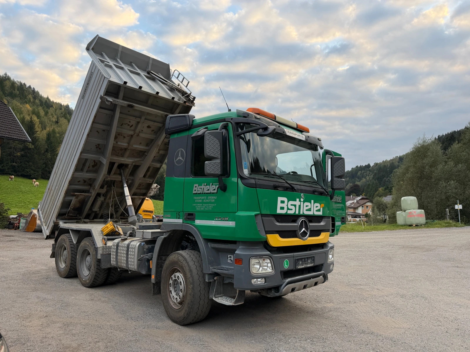 Mercedes-Benz Actros 6x4, Бордматик, Ресиори, 