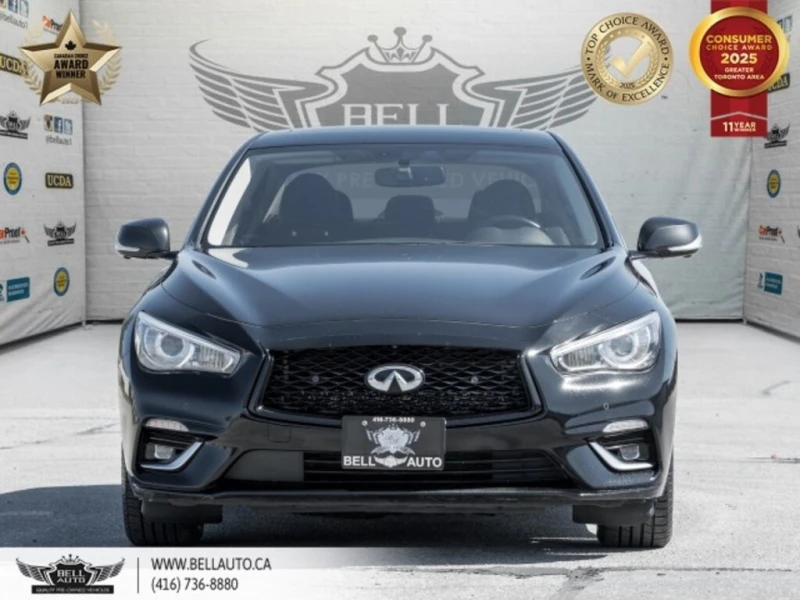 Infiniti Q50 * Essential Tech | AWD | 360CAM | SUNROOF | B.SPOT, снимка 2 - Автомобили и джипове - 52924411