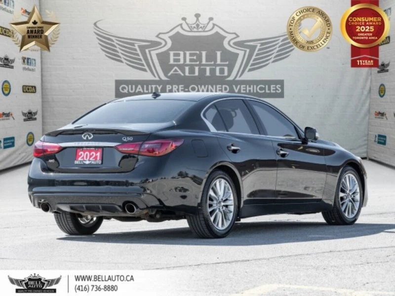 Infiniti Q50 * Essential Tech | AWD | 360CAM | SUNROOF | B.SPOT, снимка 7 - Автомобили и джипове - 52924411