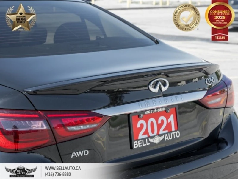 Infiniti Q50 * Essential Tech | AWD | 360CAM | SUNROOF | B.SPOT, снимка 9 - Автомобили и джипове - 52924411