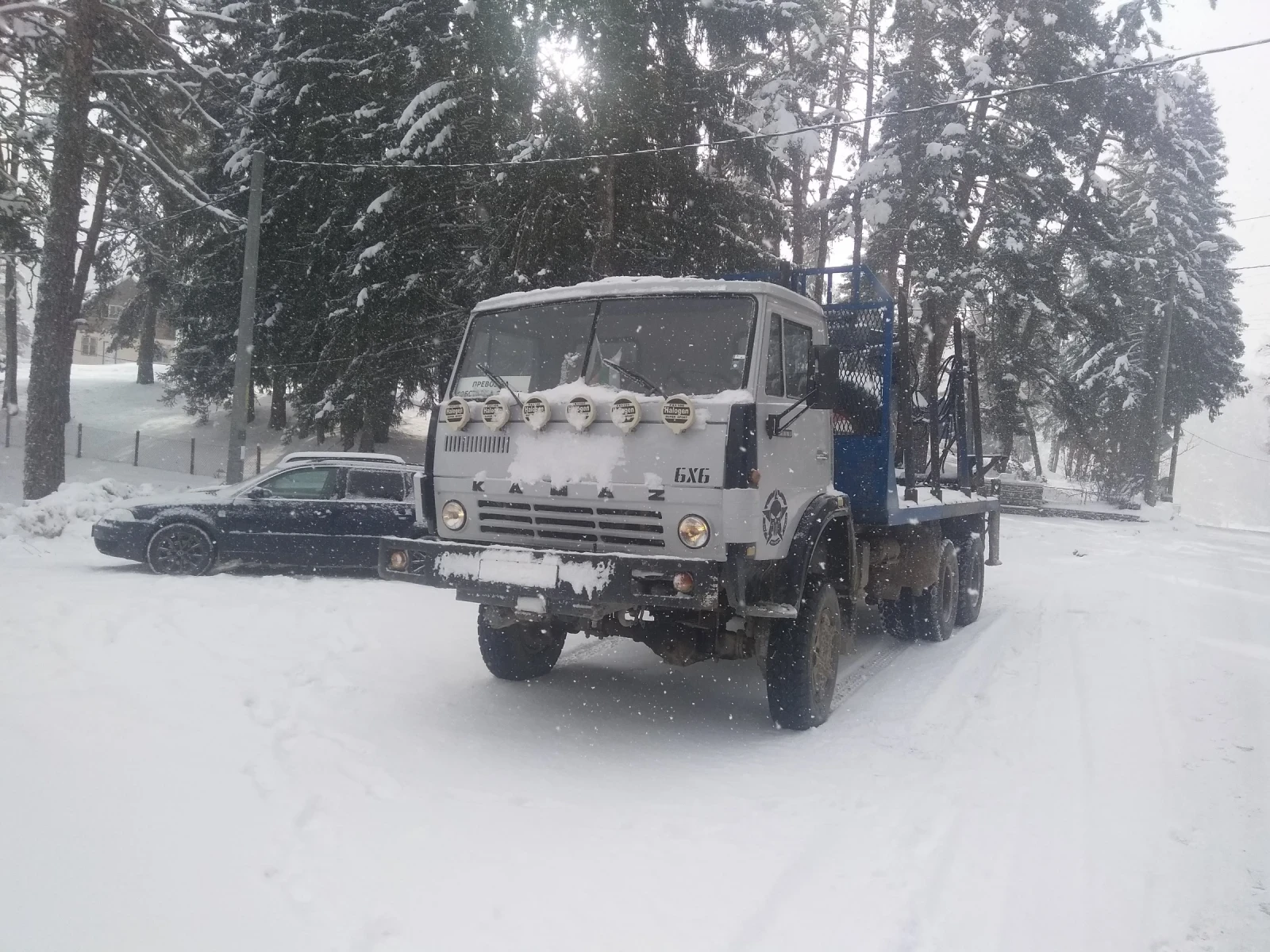 Kamaz 53212 6х6 турбо лебедка