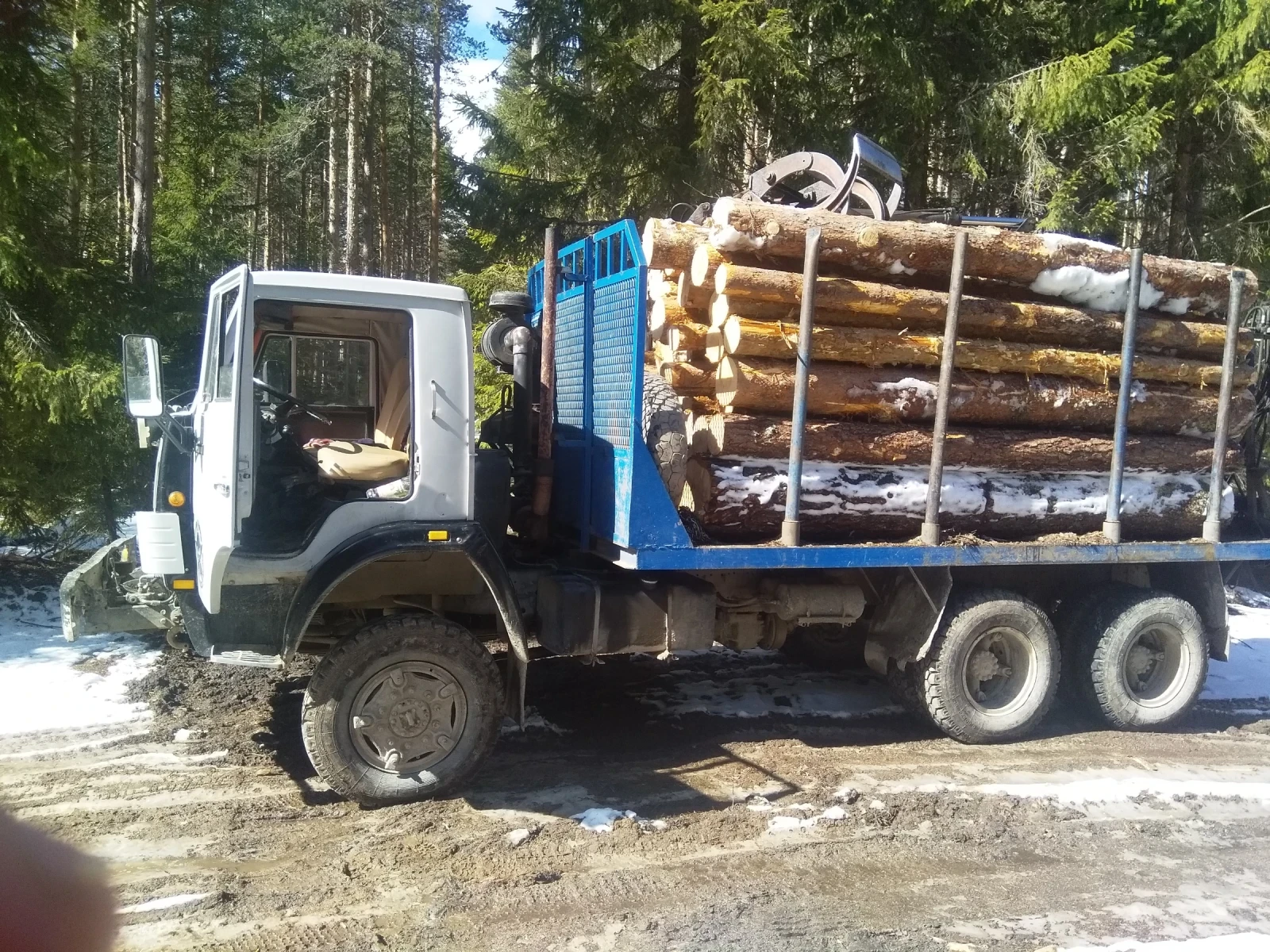 Kamaz 53212 6х6 турбо лебедка, снимка 4 - Камиони - 54458005