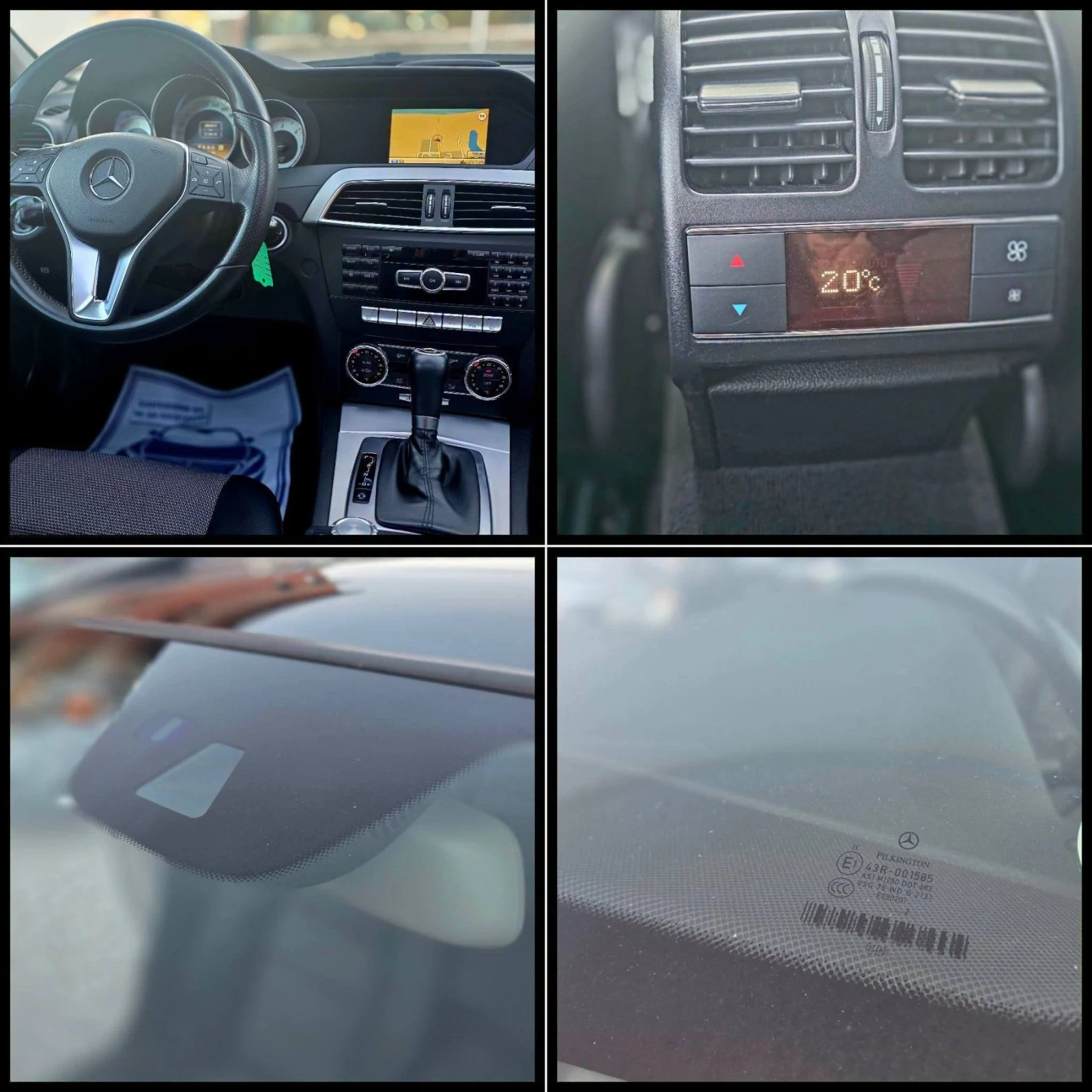 Mercedes-Benz C 220 Сервизна История Панорама Blind - Spod Navi Kamera, снимка 12 - Автомобили и джипове - 55932009