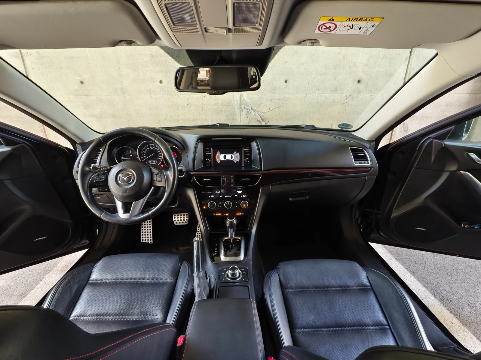 Mazda 6 ПЪЛНА.РЕВИЗИЯ.МОТОР| AUTO| NAVI| КОЖА| EURO6| ОБСЛ, снимка 12 - Автомобили и джипове - 54775118