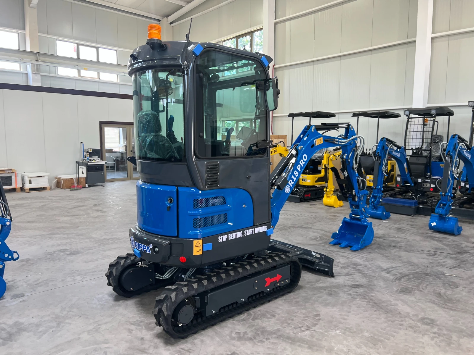 Багер Rippa R18 | Kubota двг. | Разш. на веригите, снимка 6 - Индустриална техника - 55197138