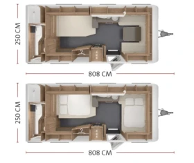Каравана Tabbert Da Vinci 560 Форцелт, снимка 17