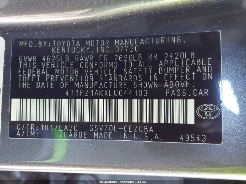 Toyota Camry 3.5l Xle V6, снимка 9 - Автомобили и джипове - 53597769