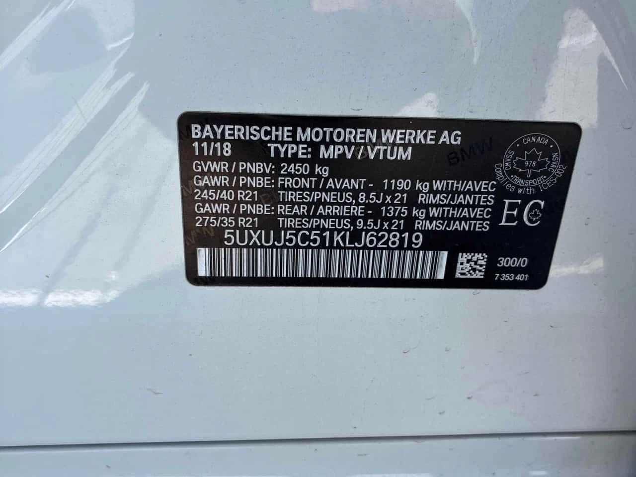 BMW X4 M40i  CARFAX, снимка 10 - Автомобили и джипове - 55721391