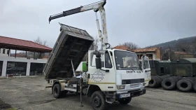 Daf 45.160 Тристранен самосвал с кран, снимка 2