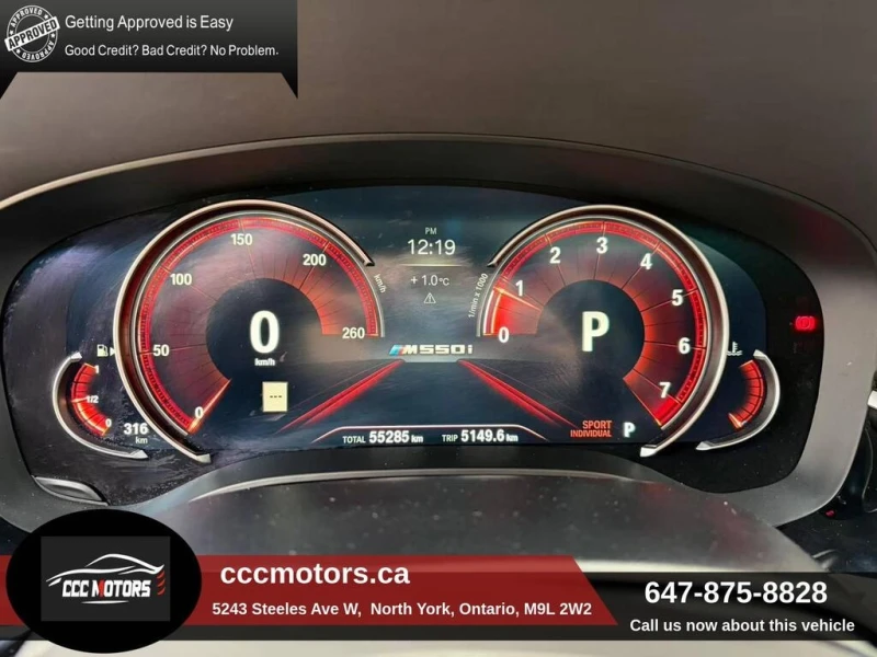 BMW 550 * M550i xDrive Sedan * CARFAX * ЦЕНА ДО БГ, снимка 15 - Автомобили и джипове - 52907202