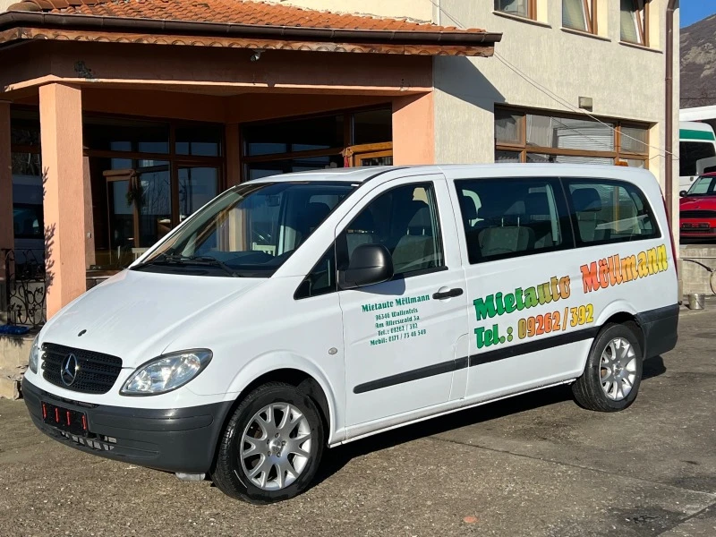 Mercedes-Benz Vito 111cdi , 9 МЕСТА , ПЪТНИЧЕСКИ , MAXI , КЛИМА , снимка 2 - Бусове и автобуси - 43667764