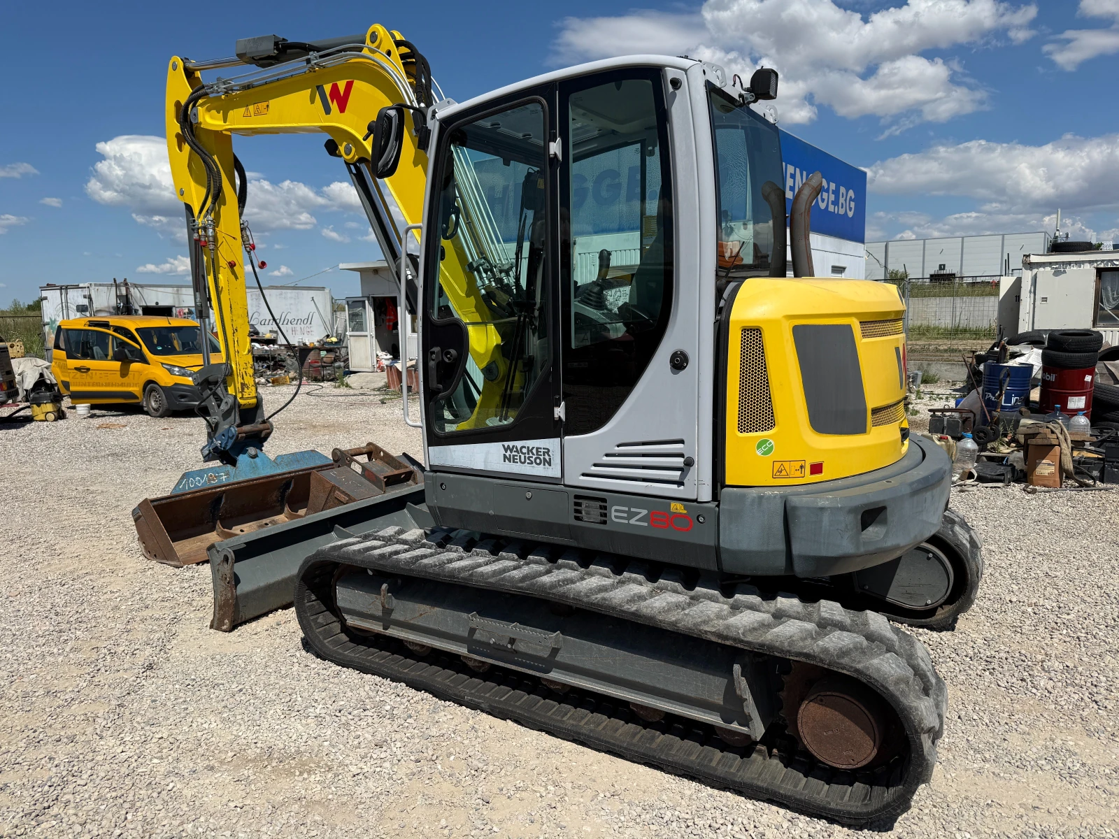 Багер Wacker Neuson EZ80 , снимка 6 - Индустриална техника - 55281157