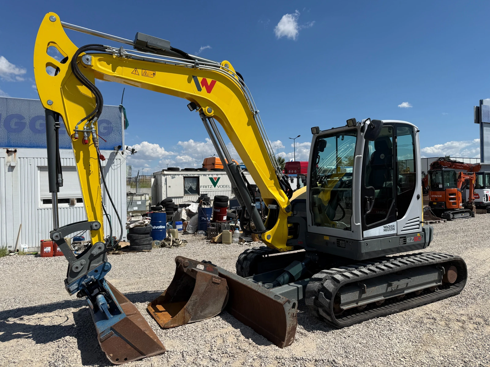 Багер Wacker Neuson EZ80 , снимка 3 - Индустриална техника - 55281157