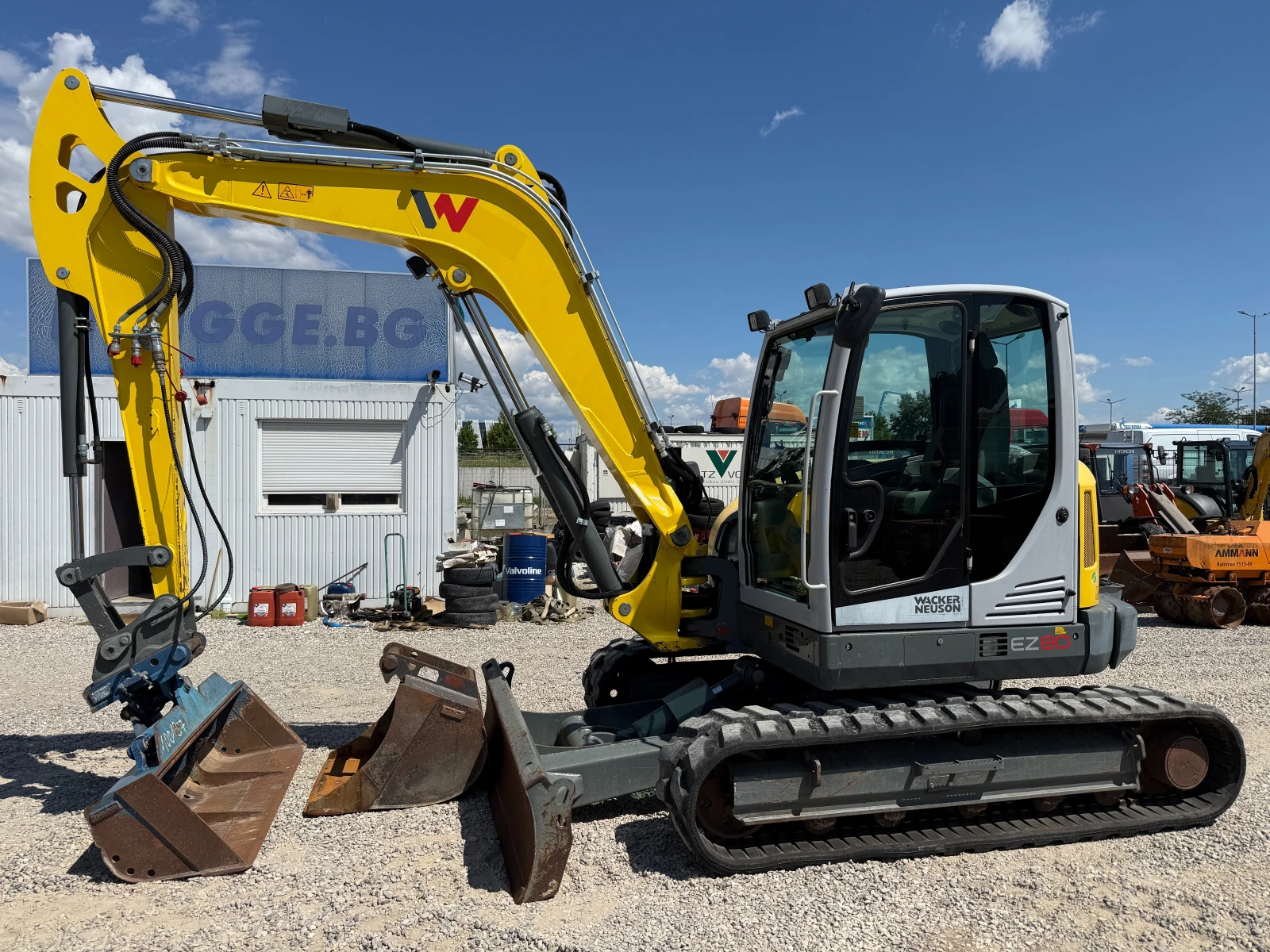 Багер Wacker Neuson EZ80 , снимка 2 - Индустриална техника - 55281157