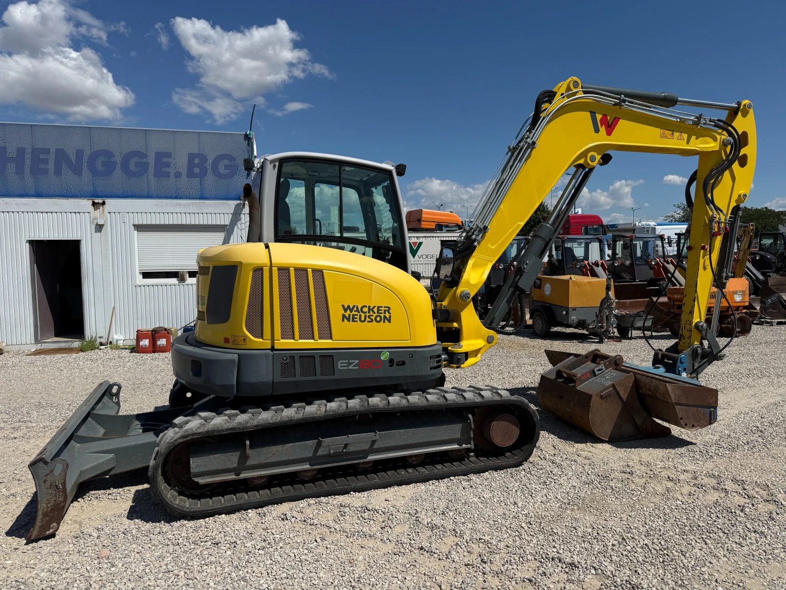 Багер Wacker Neuson EZ80 , снимка 13 - Индустриална техника - 55281157