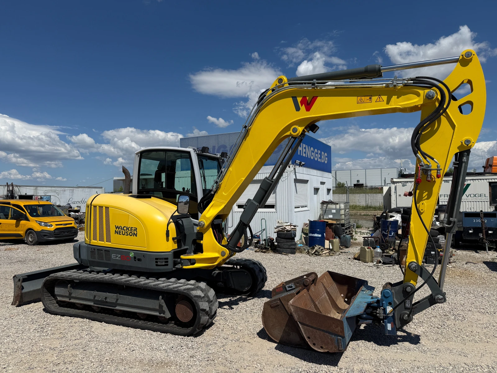 Багер Wacker Neuson EZ80 , снимка 16 - Индустриална техника - 55281157