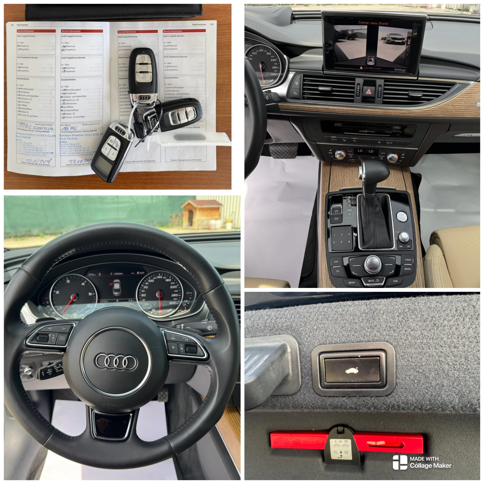 Audi A6 3.0BiTDI 313ps 8ZF FULL-LED CAM-360 ACC-plus BOSE, снимка 17 - Автомобили и джипове - 54507875