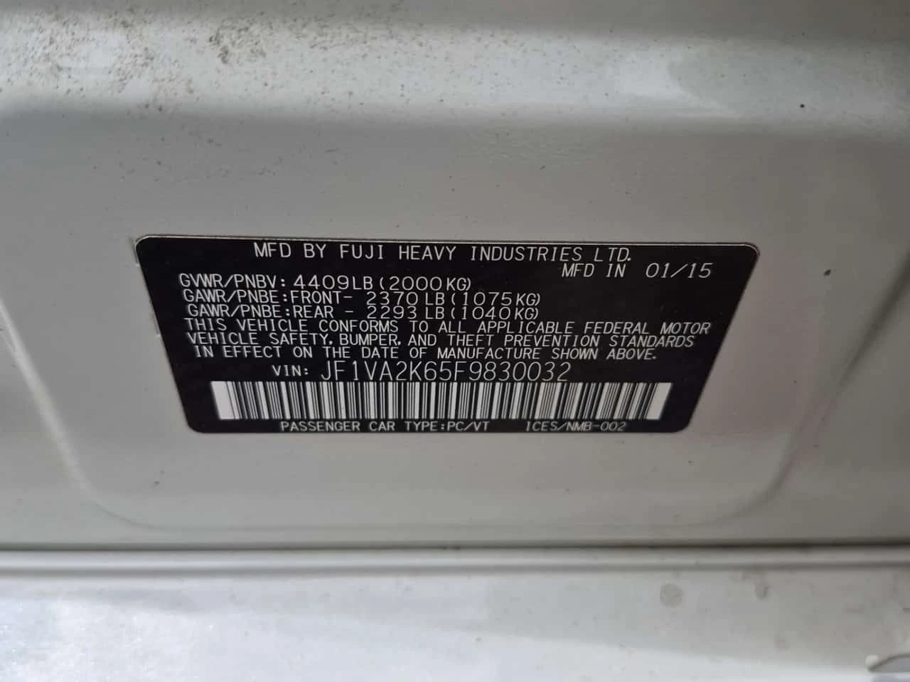 Subaru WRX W/SPORT PKG/CARFAX/ФИНАНСИРАНЕ, снимка 14 - Автомобили и джипове - 55014845