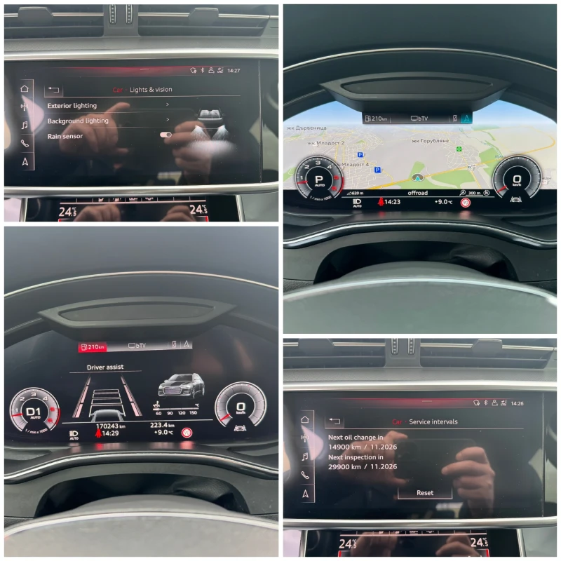 Audi A6 /RS6 FULL LED HD-ACC-LANE-TV DVD-КАМЕРА-ОБДУХВАНЕ, снимка 15 - Автомобили и джипове - 53129125