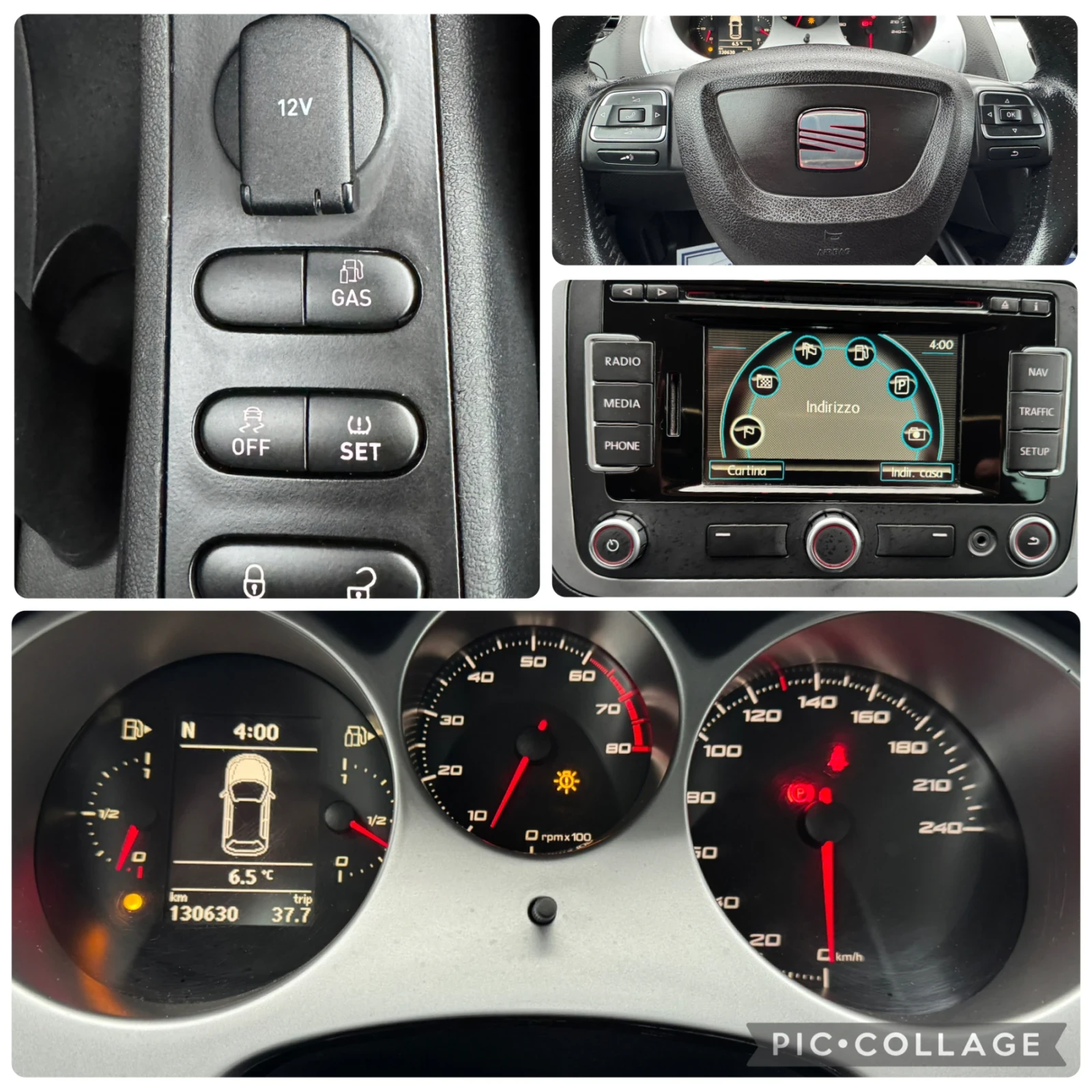 Seat Altea XL ! Фабричен Газов Инжекцион!, снимка 11 - Автомобили и джипове - 53890415