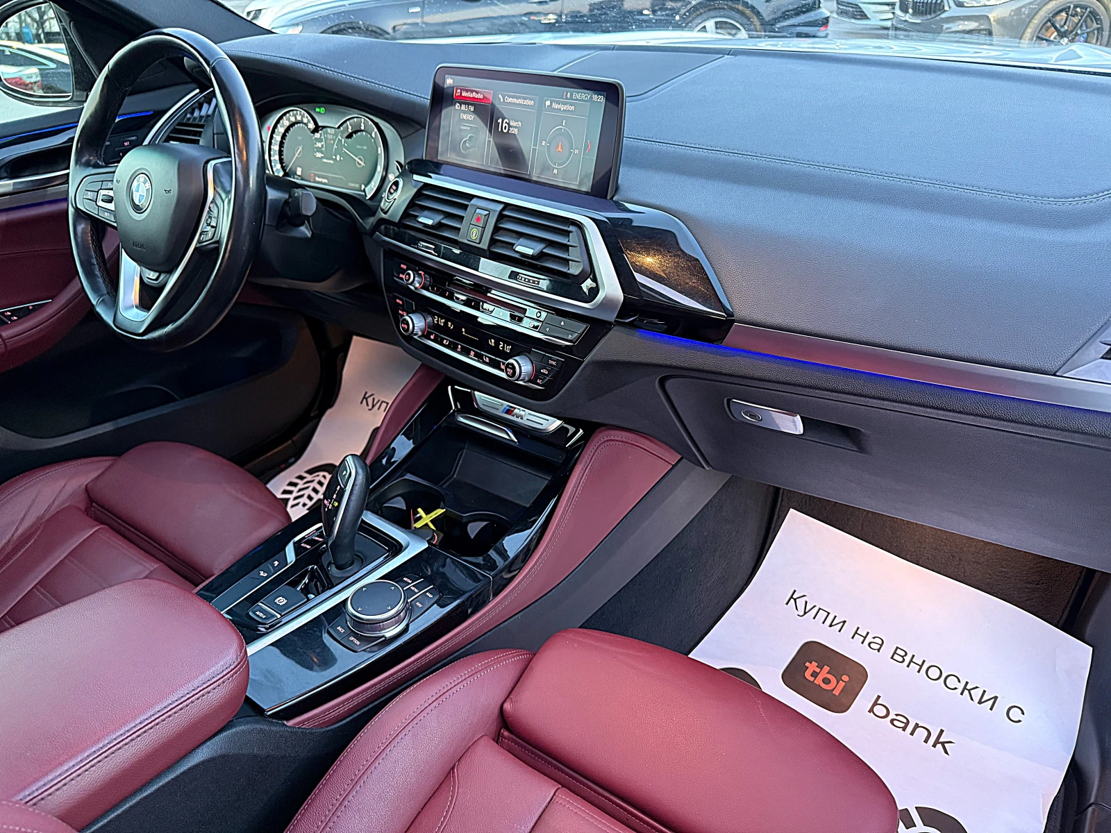 BMW X4 M40i-HEAD UP-PANORAMA-KAMERA-LED-4x4-ПОДГРЯВАНЕ!!!, снимка 13 - Автомобили и джипове - 53884036