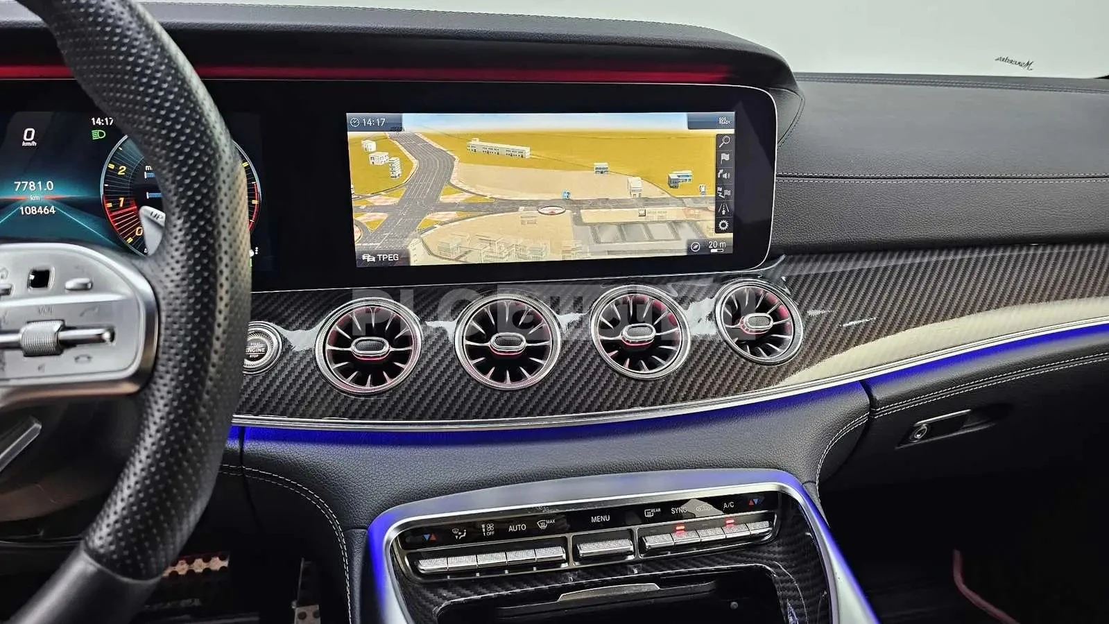 Mercedes-Benz GT GT43/ПОДГРЕВ/ОБДУХ/360/ДИСТРОНИК/HUD/, снимка 12 - Автомобили и джипове - 55009387