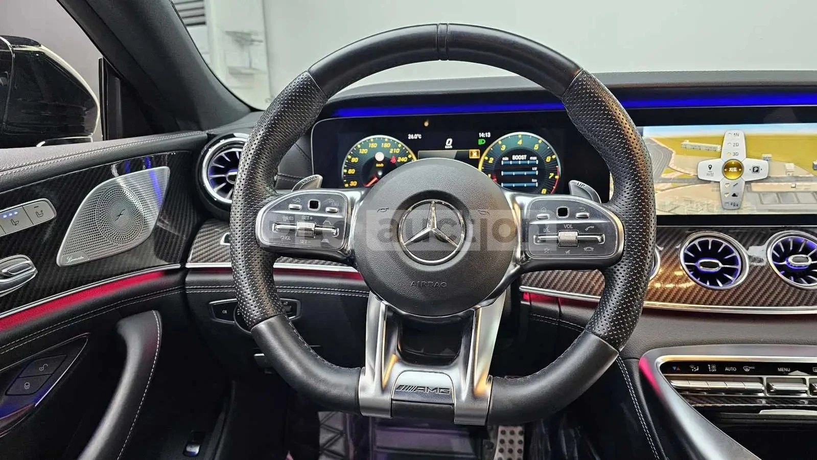 Mercedes-Benz GT GT43/ПОДГРЕВ/ОБДУХ/360/ДИСТРОНИК/HUD/, снимка 11 - Автомобили и джипове - 55009387