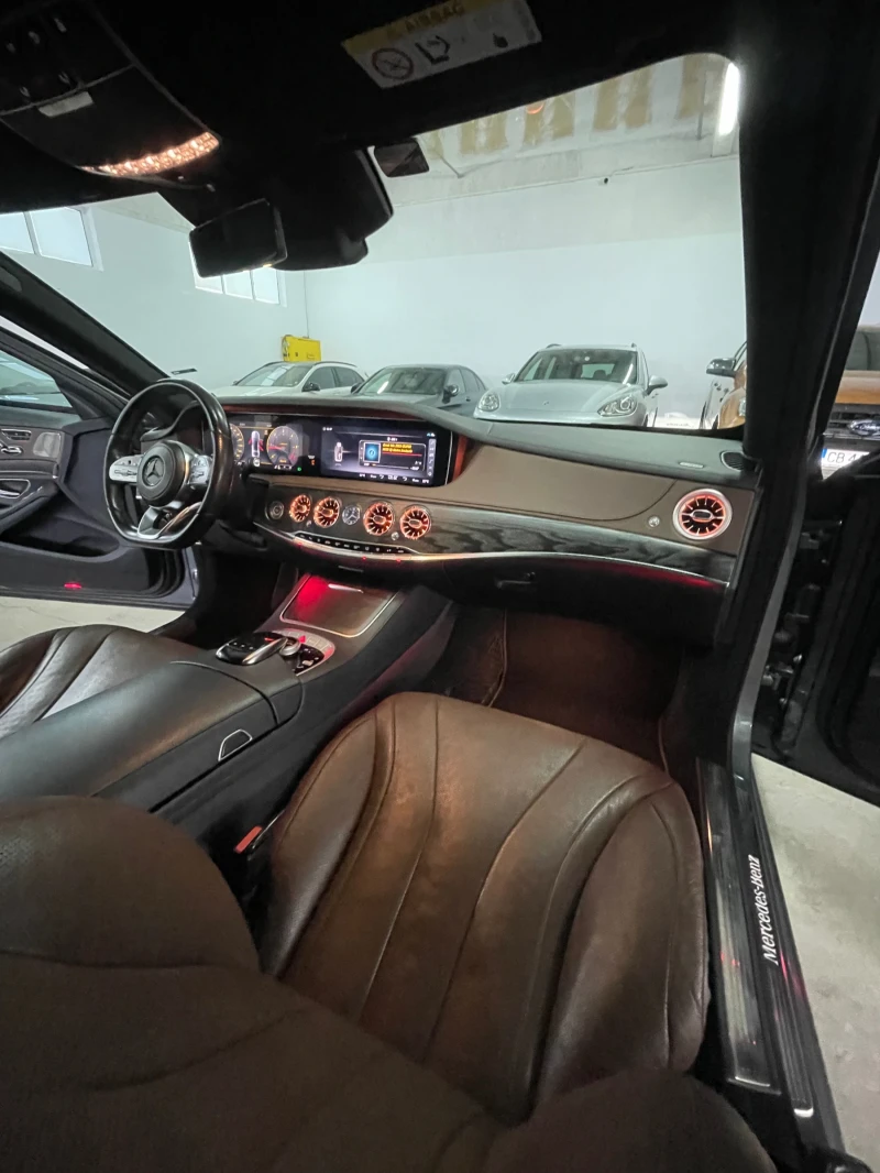 Mercedes-Benz S 350 AMG/4mat/9gt/Burm/вакум/обду/дистр/360/фулл!!!, снимка 14 - Автомобили и джипове - 52016838