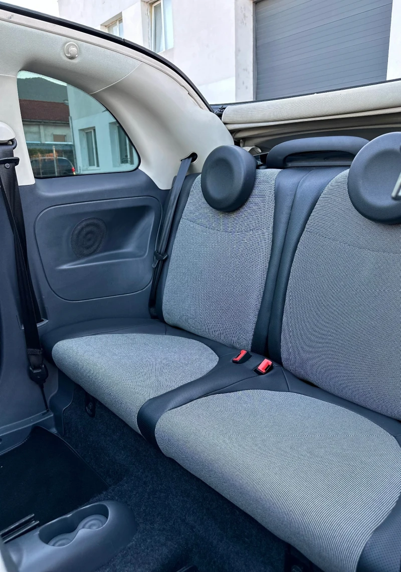 Fiat 500 1.2i 69к.с* Кабрио* , снимка 14 - Автомобили и джипове - 52584581