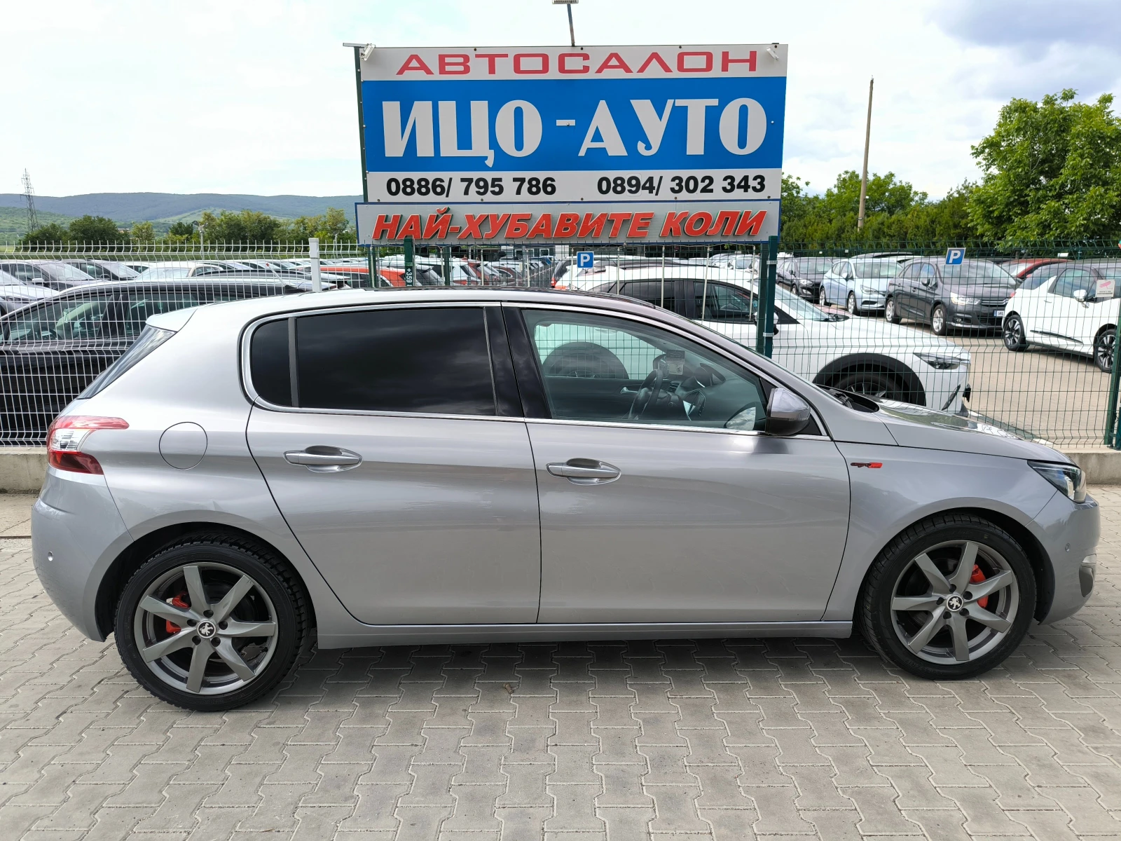 Peugeot 308 1, 6HDi-116k.c.6ckoр.КОЖА, НАВИ, ПАНОРАМ, GT-Laine, снимка 6 - Автомобили и джипове - 54632252